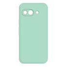 For Google Pixel 9a Imitation Liquid Silicone Phone Case(Light Cyan) - 1