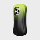 For iPhone 16 YOYOISLES Ocean Series EVA Curved Phone Case(Black Green) - 2