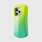 For iPhone 16 YOYOISLES Ocean Series EVA Curved Phone Case(Yellow Green) - 2