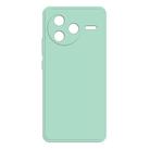 For Redmi K80 Imitation Liquid Silicone Phone Case(Light Cyan) - 1