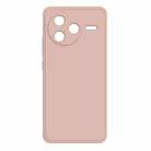 For Redmi K80 Imitation Liquid Silicone Phone Case(Pink) - 1