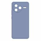 For Redmi K80 Imitation Liquid Silicone Phone Case(Grey) - 1