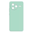 For Redmi K80 Pro Imitation Liquid Silicone Phone Case(Light Cyan) - 1
