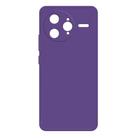 For Redmi K80 Pro Imitation Liquid Silicone Phone Case(Dark Purple) - 1