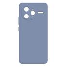 For Redmi K80 Pro Imitation Liquid Silicone Phone Case(Grey) - 1