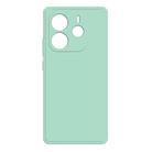 For Redmi Note 14 5G Imitation Liquid Silicone Phone Case(Light Cyan) - 1