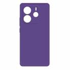 For Redmi Note 14 5G Imitation Liquid Silicone Phone Case(Dark Purple) - 1