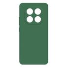 For Redmi Note 14 Pro+ 5G Imitation Liquid Silicone Phone Case(Dark Green) - 1