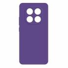 For Redmi Note 14 Pro+ 5G Imitation Liquid Silicone Phone Case(Dark Purple) - 1