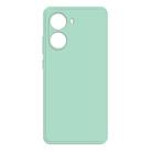 For Redmi Turbo 4 Imitation Liquid Silicone Phone Case(Light Cyan) - 1