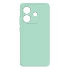 For Redmi Note 14 4G 163.25mm Imitation Liquid Silicone Phone Case(Light Cyan) - 1