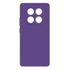 For Redmi Note 14 Pro 5G Imitation Liquid Silicone Phone Case(Dark Purple) - 1
