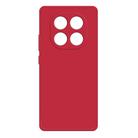 For Redmi Note 14 Pro 5G Imitation Liquid Silicone Phone Case(Red) - 1
