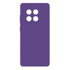 For OnePlus 13R Imitation Liquid Silicone Phone Case(Dark Purple) - 1