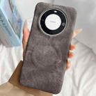 For Huawei Mate 60 Denim MagSafe Magnetic PC + PU Phone Case(Dark Grey) - 1