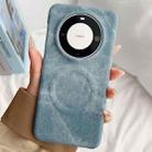 For Huawei Mate 60 Pro Denim MagSafe Magnetic PC + PU Phone Case(Light Blue) - 1