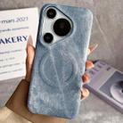For Huawei Pura 70 Pro Denim MagSafe Magnetic PC + PU Phone Case(Grayish Blue) - 1