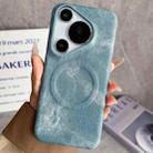 For Huawei Pura 70 Pro Denim MagSafe Magnetic PC + PU Phone Case(Light Blue) - 1