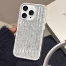 For iPhone 11 Pro Max Glitter Corrugated PC Hybrid TPU Phone Case(White) - 1