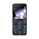 For Xiaomi Mix Flip ABEEL Beast Pattern 6D Micro-Embossed MagSafe Genuine Leather Phone Case(Blue) - 2