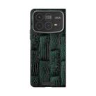 For Xiaomi Mix Fold 4 ABEEL Beast Pattern 6D Micro-Embossed MagSafe Genuine Leather Phone Case(Green) - 2