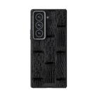 For Samsung Galaxy Z Fold Special ABEEL Beast Pattern 6D Micro-Embossed MagSafe Genuine Leather Phone Case(Black) - 2