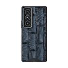 For Samsung Galaxy Z Fold Special ABEEL Beast Pattern 6D Micro-Embossed MagSafe Genuine Leather Phone Case(Blue) - 2