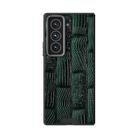 For Samsung Galaxy Z Fold Special ABEEL Beast Pattern 6D Micro-Embossed MagSafe Genuine Leather Phone Case(Green) - 2