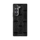 For Samsung Galaxy Z Fold6 5G ABEEL Beast Pattern 6D Micro-Embossed MagSafe Genuine Leather Phone Case(Black) - 2
