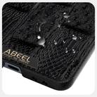 For Samsung Galaxy Z Flip7 5G ABEEL Beast Pattern 6D Micro-Embossed MagSafe Genuine Leather Phone Case(Black) - 3