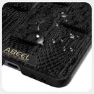 For Samsung Galaxy Z Flip7 5G ABEEL Beast Pattern 6D Micro-Embossed MagSafe Genuine Leather Phone Case(Brown) - 3