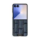 For Samsung Galaxy Z Flip7 5G ABEEL Beast Pattern 6D Micro-Embossed MagSafe Genuine Leather Phone Case(Blue) - 2