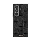 For Samsung Galaxy Z Fold7 5G ABEEL Beast Pattern 6D Micro-Embossed MagSafe Genuine Leather Phone Case(Black) - 2