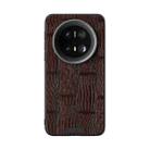 For Huawei Mate 70 ABEEL Beast Pattern 6D Micro-Embossed MagSafe Genuine Leather Phone Case(Brown) - 2