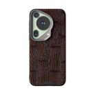For Huawei Pura 70 Ultra ABEEL Beast Pattern 6D Micro-Embossed MagSafe Genuine Leather Phone Case(Brown) - 2