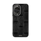 For Huawei nova 14 ABEEL Beast Pattern 6D Micro-Embossed MagSafe Genuine Leather Phone Case(Black) - 2