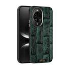 For Huawei nova 14 ABEEL Beast Pattern 6D Micro-Embossed MagSafe Genuine Leather Phone Case(Green) - 1