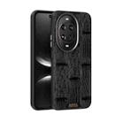 For Huawei nova 14 Ultra ABEEL Beast Pattern 6D Micro-Embossed MagSafe Genuine Leather Phone Case(Black) - 1