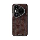 For Huawei Pura 80 Pro 5G / 80 Pro+ 5G ABEEL Beast Pattern 6D Micro-Embossed MagSafe Genuine Leather Phone Case(Brown) - 2