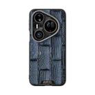 For Huawei Pura 80 Ultra 5G ABEEL Beast Pattern 6D Micro-Embossed MagSafe Genuine Leather Phone Case(Blue) - 2