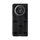 For Honor Magic V3 ABEEL Beast Pattern 6D Micro-Embossed MagSafe Genuine Leather Phone Case(Black) - 2