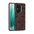 For Honor 300 Ultra ABEEL Beast Pattern 6D Micro-Embossed MagSafe Genuine Leather Phone Case(Brown) - 1