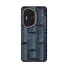 For Honor 300 Ultra ABEEL Beast Pattern 6D Micro-Embossed MagSafe Genuine Leather Phone Case(Blue) - 2