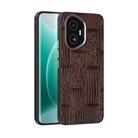 For Honor 300 ABEEL Beast Pattern 6D Micro-Embossed MagSafe Genuine Leather Phone Case(Brown) - 1