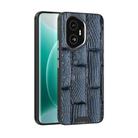 For Honor 300 ABEEL Beast Pattern 6D Micro-Embossed MagSafe Genuine Leather Phone Case(Blue) - 1