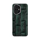 For Honor 300 ABEEL Beast Pattern 6D Micro-Embossed MagSafe Genuine Leather Phone Case(Green) - 2
