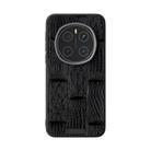 For Honor Magic7 ABEEL Beast Pattern 6D Micro-Embossed MagSafe Genuine Leather Phone Case(Black) - 2