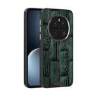 For Honor Magic7 ABEEL Beast Pattern 6D Micro-Embossed MagSafe Genuine Leather Phone Case(Green) - 1