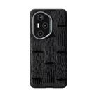 For Honor 300 Pro ABEEL Beast Pattern 6D Micro-Embossed Genuine Leather Phone Case(Black) - 2