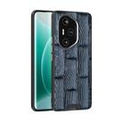 For Honor 300 Pro ABEEL Beast Pattern 6D Micro-Embossed Genuine Leather Phone Case(Blue) - 1